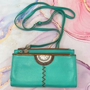 Brighton crossbody turquoise bag